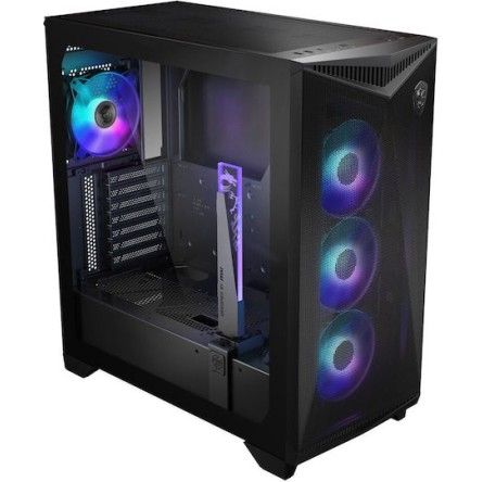 MSI MPG GUNGNIR 300R AIRFLOW Midi Tower Κουτί Υπολογιστή με Πλαϊνό Παράθυρο και RGB Φωτισμό Μαύρο