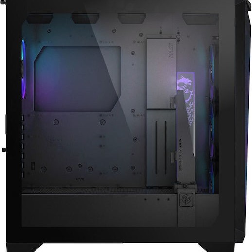 MSI MPG GUNGNIR 300R AIRFLOW Midi Tower Κουτί Υπολογιστή με Πλαϊνό Παράθυρο και RGB Φωτισμό Μαύρο