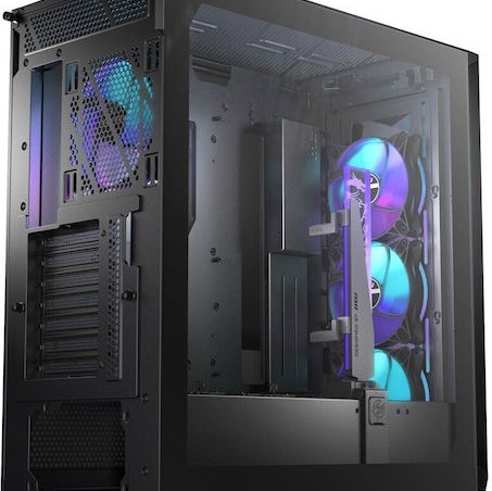 MSI MPG GUNGNIR 300R AIRFLOW Midi Tower Κουτί Υπολογιστή με Πλαϊνό Παράθυρο και RGB Φωτισμό Μαύρο