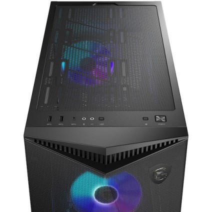 MSI MPG GUNGNIR 300R AIRFLOW Midi Tower Κουτί Υπολογιστή με Πλαϊνό Παράθυρο και RGB Φωτισμό Μαύρο