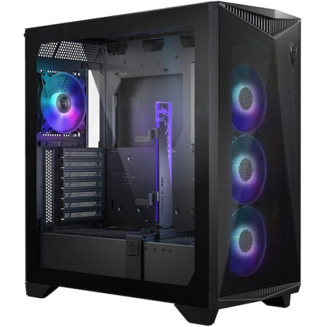 MSI MPG GUNGNIR 300R AIRFLOW Midi Tower Κουτί Υπολογιστή με Πλαϊνό Παράθυρο και RGB Φωτισμό Μαύρο