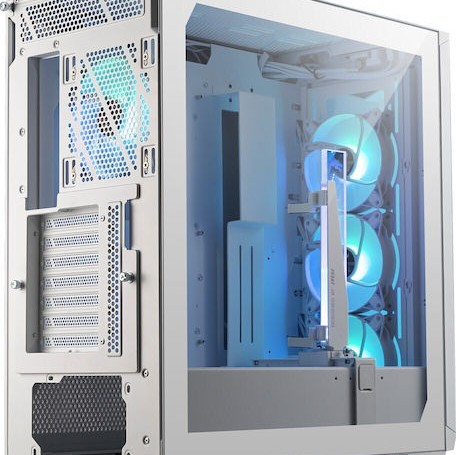 MSI MPG GUNGNIR 300R AIRFLOW Gaming Midi Tower Κουτί Υπολογιστή με Πλαϊνό Παράθυρο και RGB Φωτισμό Λευκό