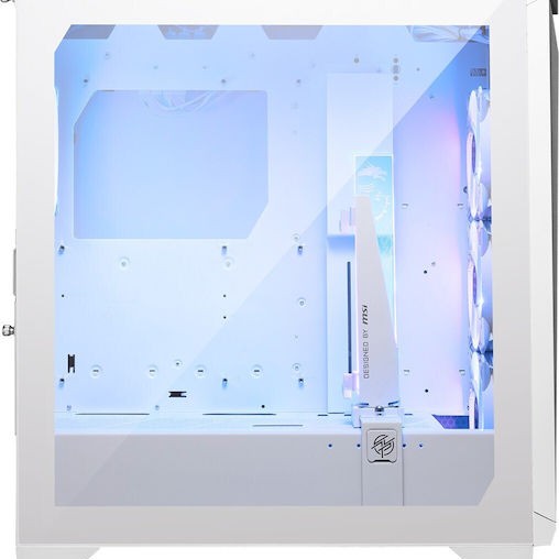 MSI MPG GUNGNIR 300R AIRFLOW Gaming Midi Tower Κουτί Υπολογιστή με Πλαϊνό Παράθυρο και RGB Φωτισμό Λευκό