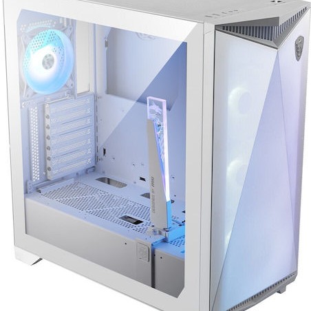 MSI MPG GUNGNIR 300R AIRFLOW Gaming Midi Tower Κουτί Υπολογιστή με Πλαϊνό Παράθυρο και RGB Φωτισμό Λευκό