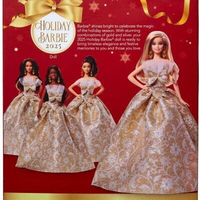 Barbie Holiday 2025 Ξανθιά Συλλεκτική Κούκλα για 6+ Ετών (Διάφορα Σχέδια) 1τμχ