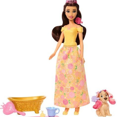 Mattel Πεντάμορφη Και Ζωάκι Κούκλα για 3+ Ετών 29.5εκ.