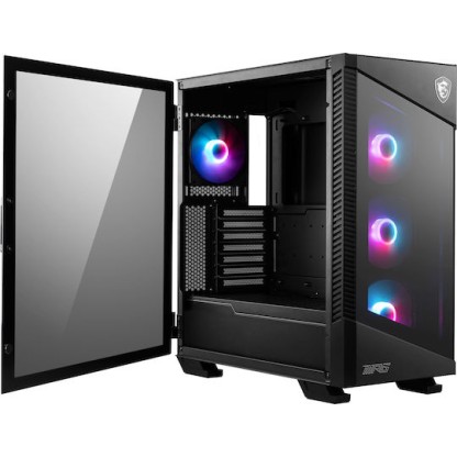MSI MPG Velox 100R Gaming Midi Tower Κουτί Υπολογιστή με Πλαϊνό Παράθυρο Μαύρο