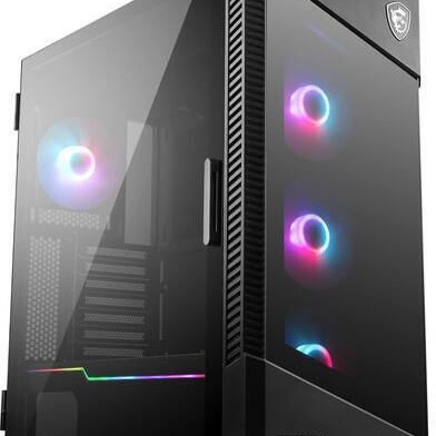 MSI MPG Velox 100R Gaming Midi Tower Κουτί Υπολογιστή με Πλαϊνό Παράθυρο Μαύρο