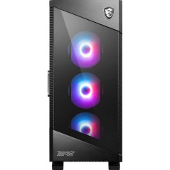 MSI MPG Velox 100R Gaming Midi Tower Κουτί Υπολογιστή με Πλαϊνό Παράθυρο Μαύρο