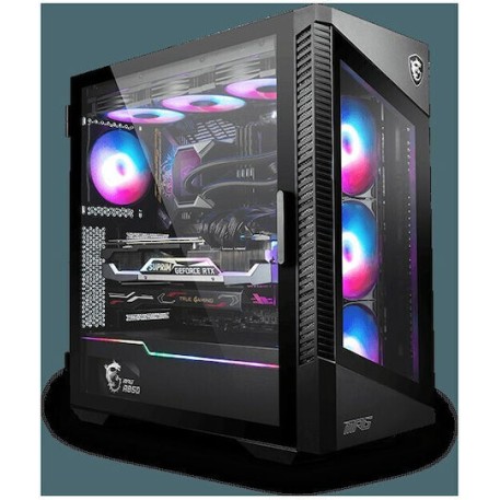 MSI MPG Velox 100R Gaming Midi Tower Κουτί Υπολογιστή με Πλαϊνό Παράθυρο Μαύρο