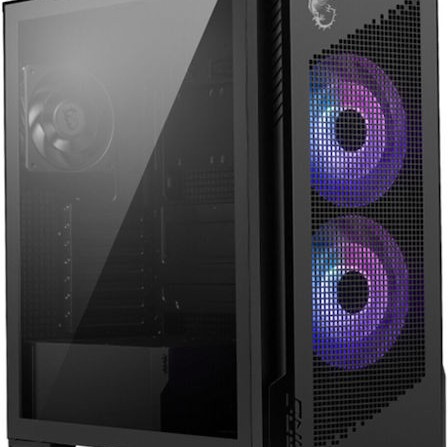 MSI MPG VELOX 300R AIRFLOW PZ Midi Tower Κουτί Υπολογιστή με ARGB Φωτισμό Μαύρο