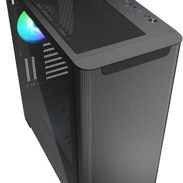 Sharkoon M30 RGB Gaming Midi Tower Κουτί Υπολογιστή με Πλαϊνό Παράθυρο Μαύρο