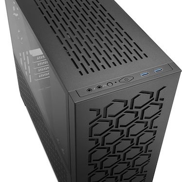 Sharkoon MS-Y1000 Midi Tower Κουτί Υπολογιστή με Πλαϊνό Παράθυρο Μαύρο