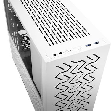 Sharkoon MS-Z1000 Midi Tower Κουτί Υπολογιστή με Πλαϊνό Παράθυρο Λευκό