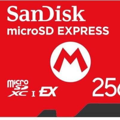 Sandisk Nintendo Switch 2 Mario Logo microSDXC 256GB
