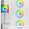 Sharkoon Rebel C50 RGB Gaming Midi Tower Κουτί Υπολογιστή με Πλαϊνό Παράθυρο Λευκό