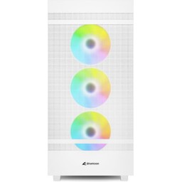 Sharkoon Rebel C50 RGB Gaming Midi Tower Κουτί Υπολογιστή με Πλαϊνό Παράθυρο Λευκό
