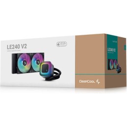 Deepcool LE240 V2 (v2) Υδρόψυξη Επεξεργαστή Διπλού Ανεμιστήρα 120mm για Socket AM4/AM5/1700/1200/115x με RGB Φωτισμό