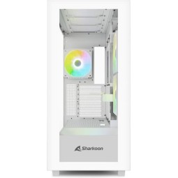 Sharkoon Rebel C60 RGB Gaming Midi Tower Κουτί Υπολογιστή με Πλαϊνό Παράθυρο Λευκό