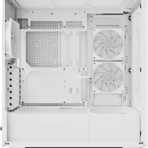 Sharkoon Rebel C60 RGB Gaming Midi Tower Κουτί Υπολογιστή με Πλαϊνό Παράθυρο Λευκό