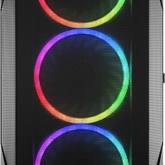 Sharkoon REV300 Gaming Midi Tower Κουτί Υπολογιστή με Πλαϊνό Παράθυρο και RGB Φωτισμό Μαύρο