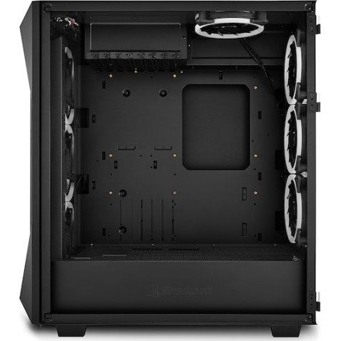 Sharkoon REV300 Gaming Midi Tower Κουτί Υπολογιστή με Πλαϊνό Παράθυρο και RGB Φωτισμό Μαύρο