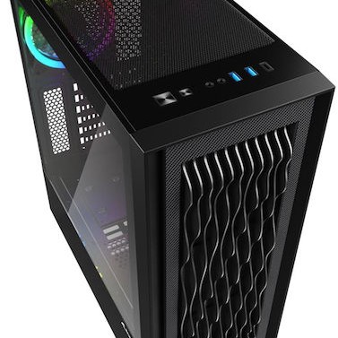 Sharkoon RGB Wave Gaming Midi Tower Κουτί Υπολογιστή με Πλαϊνό Παράθυρο Μαύρο