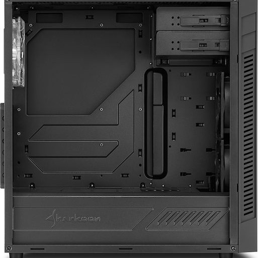 Sharkoon S25-W Midi Tower Κουτί Υπολογιστή με Πλαϊνό Παράθυρο Μαύρο