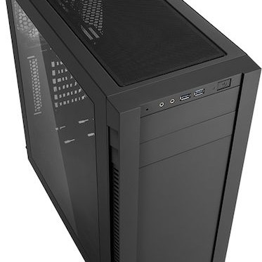 Sharkoon S25-W Midi Tower Κουτί Υπολογιστή με Πλαϊνό Παράθυρο Μαύρο