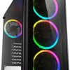 Sharkoon TG4 RGB Gaming Midi Tower Κουτί Υπολογιστή με Πλαϊνό Παράθυρο Μαύρο