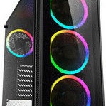 Sharkoon TG4 RGB Gaming Midi Tower Κουτί Υπολογιστή με Πλαϊνό Παράθυρο Μαύρο