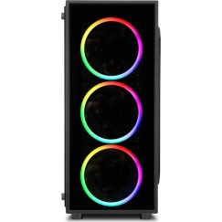 Sharkoon TG4 RGB Gaming Midi Tower Κουτί Υπολογιστή με Πλαϊνό Παράθυρο Μαύρο