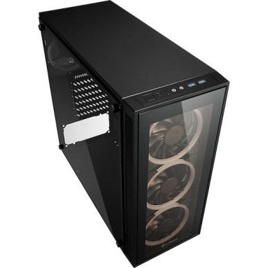 Sharkoon TG4 RGB Gaming Midi Tower Κουτί Υπολογιστή με Πλαϊνό Παράθυρο Μαύρο
