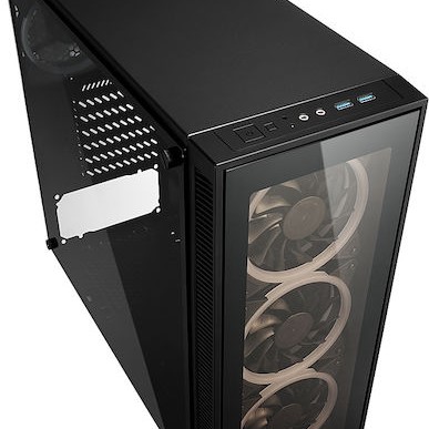Sharkoon TG4 RGB Gaming Midi Tower Κουτί Υπολογιστή με Πλαϊνό Παράθυρο Μαύρο