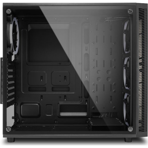 Sharkoon TG4 RGB Gaming Midi Tower Κουτί Υπολογιστή με Πλαϊνό Παράθυρο Μαύρο