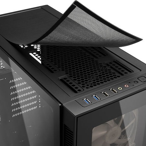 Sharkoon TG5 Pro RGB Gaming Midi Tower Κουτί Υπολογιστή με Πλαϊνό Παράθυρο Μαύρο