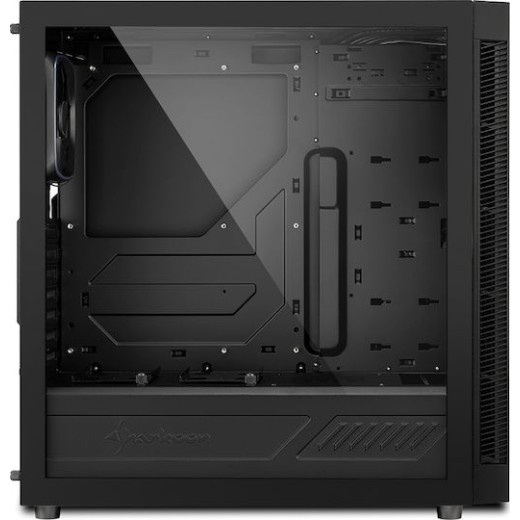Sharkoon TG6 RGB Gaming Midi Tower Κουτί Υπολογιστή με Πλαϊνό Παράθυρο Μαύρο