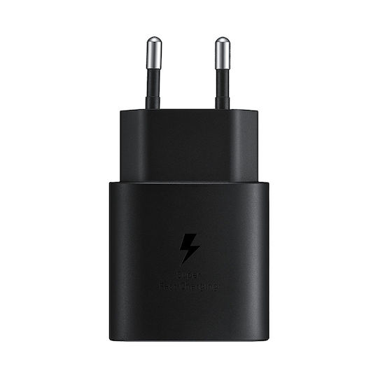 Samsung Φορτιστής Χωρίς Καλώδιο GaN με Θύρα USB-C 25W Power Delivery Μαύρος (EP-T2510N)