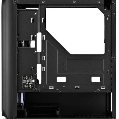 Sharkoon TK5M Gaming Midi Tower Κουτί Υπολογιστή με Πλαϊνό Παράθυρο και RGB Φωτισμό Μαύρο