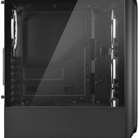 Sharkoon TK5M Gaming Midi Tower Κουτί Υπολογιστή με Πλαϊνό Παράθυρο και RGB Φωτισμό Μαύρο