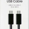 Samsung USB 2.0 Cable USB-C male - USB-C 100W Μαύρο 1.8m EP-DX510JBEGEU Bulk