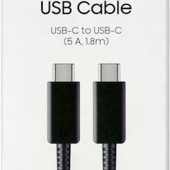 Samsung USB 2.0 Cable USB-C male - USB-C 100W Μαύρο 1.8m EP-DX510JBEGEU Bulk