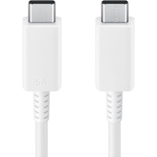Samsung USB 2.0 Cable USB-C male - USB-C 100W Λευκό 1.8m EP-DX510JWEGEU Bulk