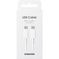 Samsung USB 2.0 Cable USB-C male - USB-C 100W Λευκό 1.8m EP-DX510JWEGEU Bulk