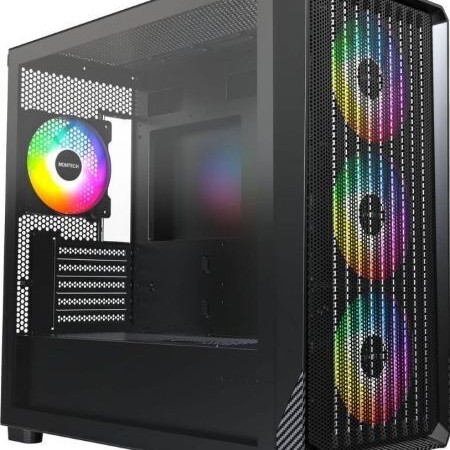 Montech X5M Gaming Mini Tower Κουτί Υπολογιστή με Πλαϊνό Παράθυρο και ARGB Φωτισμό Μαύρο