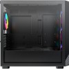 Montech X5M Gaming Mini Tower Κουτί Υπολογιστή με Πλαϊνό Παράθυρο και ARGB Φωτισμό Μαύρο