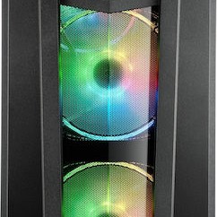 Sharkoon VG6-W RGB Gaming Midi Tower Κουτί Υπολογιστή με Πλαϊνό Παράθυρο Μαύρο