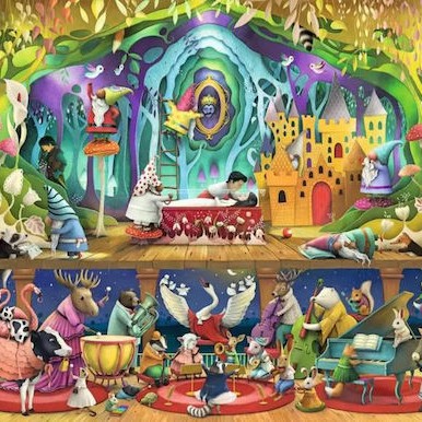 Snow White And 7 Gnomes Puzzle 2D 1000pcs