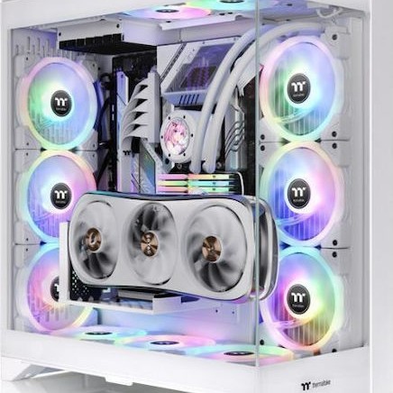 Thermaltake CTE E600 MX Gaming Midi Tower Κουτί Υπολογιστή με RGB Φωτισμό Snow