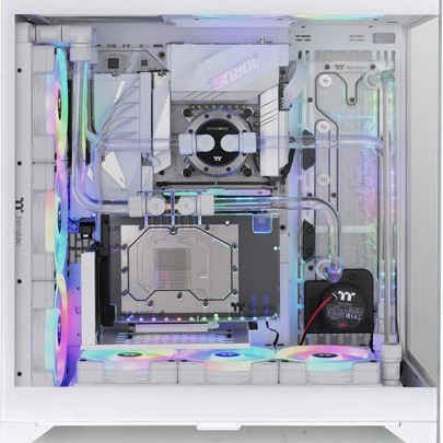 Thermaltake CTE E600 MX Gaming Midi Tower Κουτί Υπολογιστή με RGB Φωτισμό Snow